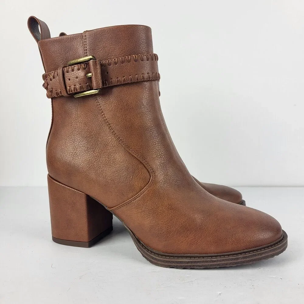 ZODIAC REXX Block Ankle Boot Faux leather Size 5.5M